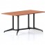 Typhoon Meeting Table with Black Legs