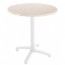 Vania Round White Stackable Indoor Outdoor Folding Table