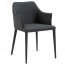 Virgie Upholstered Chair with Arms - Dark Grey