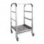 Vogue 3 Tier Glass Racking Trolley for 425mm Baskets