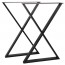 X Steel Table Legs Set of 2