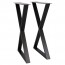 Steel Cross Base Table Legs Set of 2