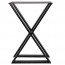 X Steel Table Legs Set of 2