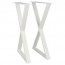 X Steel Table Legs Set of 2