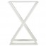 X Steel Table Legs Set of 2