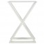 X Steel Table Legs Set of 2