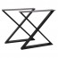 X Steel Table Legs Set of 2
