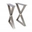 X Steel Table Legs Set of 2