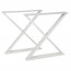 X Steel Table Legs Set of 2