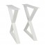 X Steel Table Legs Set of 2