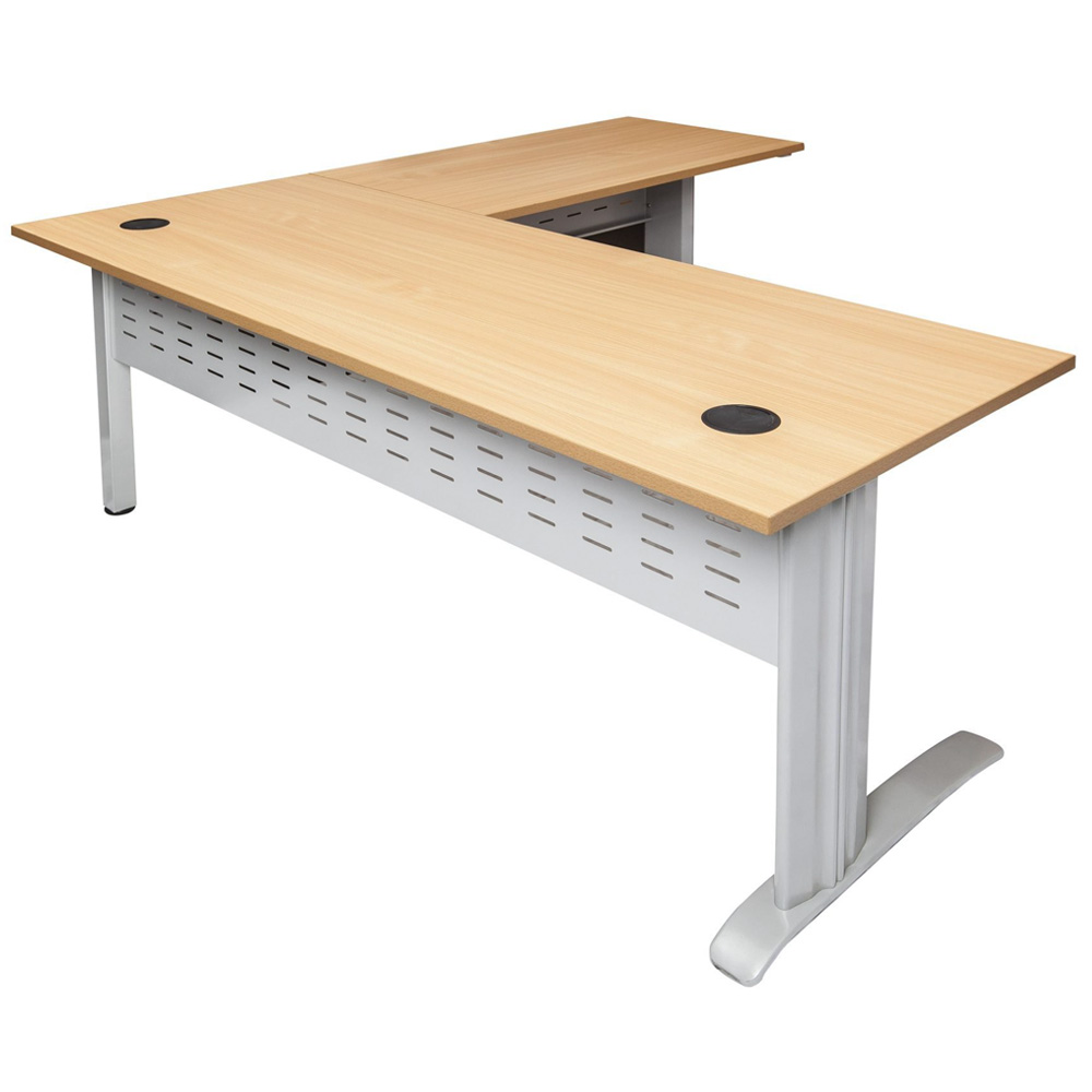 Rapid Span Open Office Desk Workstation With Return | Apex